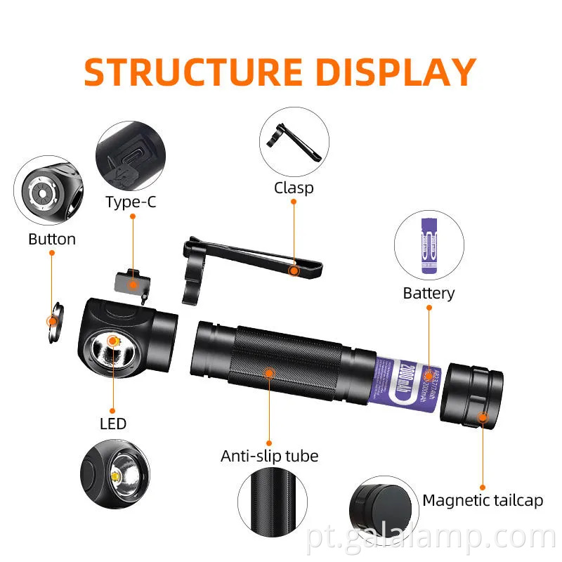 LEVA COMPACT LED CLIP-ON para uso ao ar livre